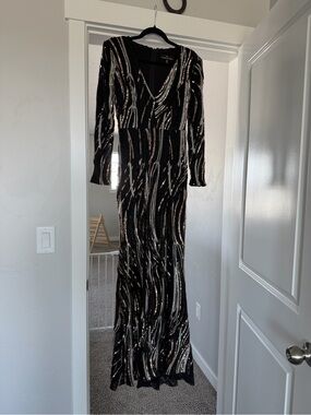 Dress the Population | Dresses | Dress The Population Mackenzie Long Sleeve  White Mini Dress | Poshmark